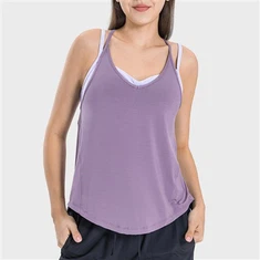 Άνοιξη/Καλοκαίρι Νέα Split Butterfly Tie Sports Tank Top Ice Feeling σε σχήμα Y Hollow Back Fitness Ρούχα γιόγκα για γυναίκες